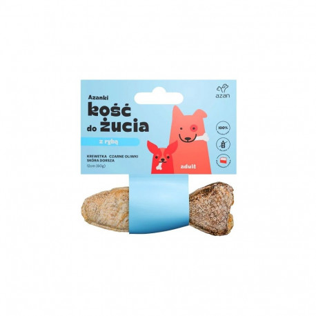 AZANKI kala kujuline tursanahast kond krevettide ja mustade oliividega – koeramaius – 12 cm