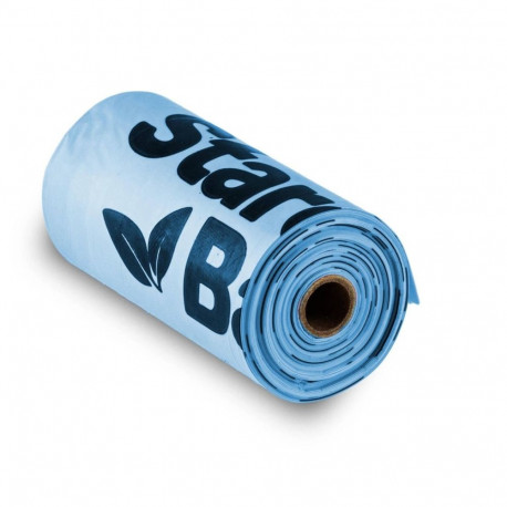 STARCHBAG BIO compostable poop bags light blue – 1x15 pcs