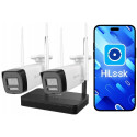 HiLook IKS-2044BH Easylink Wi-Fi 6 Wireless Video Kit 4MP 2x Bullet Camera + WiFi NVS