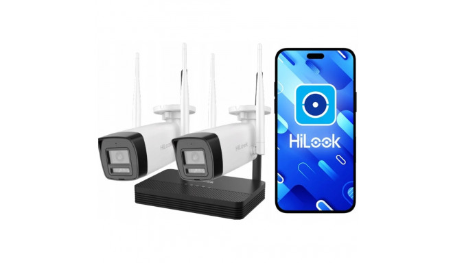 HiLook IKS-2044BH Easylink Wi-Fi 6 Wireless Video Kit 4MP 2x Bullet Camera + WiFi NVS