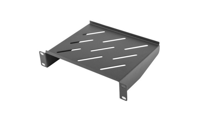 Lanberg riiul Fixed 1U 10" 254x180mm, must