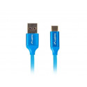 Cable USB CM - AM 2.0 1m blue 5A, full copper