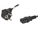 Lanberg toitekaabel CEE 7/7 - IEC 320 C13 1.8m, must
