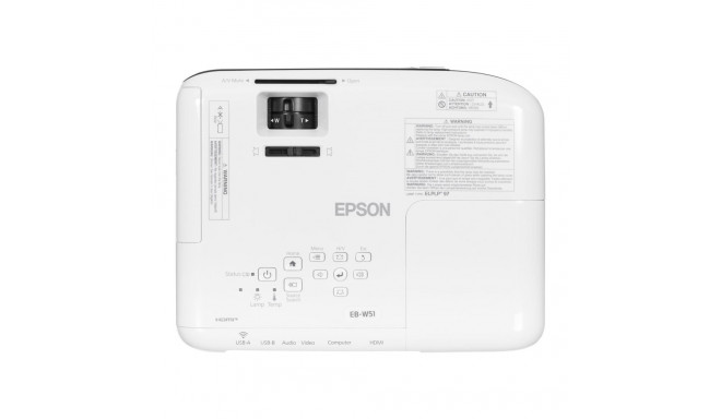 Projector - Epson EB-W51 4000 ANSI lumens WXGA (1280x800) White