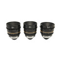 Laowa Nanomorph S35 Prime 3-Lens Bundle  (27mm, 35mm, 50mm) (Amber) - Arri PL/Canon EF