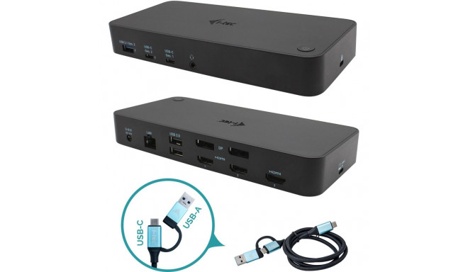 "D I-TEC USB 3.0/USB-C Tripledock mit PD 100W 3x4K 60Hz"