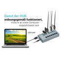 "D I-TEC USB 3.0 HUB 7 PORT 36 W"