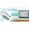 "D I-TEC USB-C METAL 4-PORT HUB"