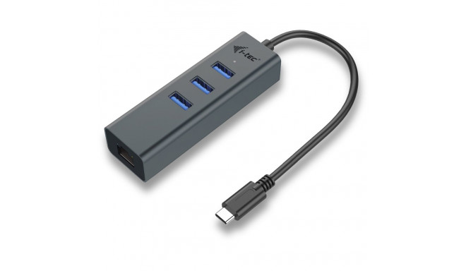 "D I-TEC USB-C 3-PORT HUB + GLAN"