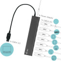 "D I-TEC USB 3.0 7-PORT HUB ALU."
