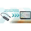 "D I-TEC USB-C 3-PORT HUB + GLAN"
