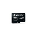 "MicroSD Card 64GB Verbatim SDXC Premium Class10 + Adapte retail"