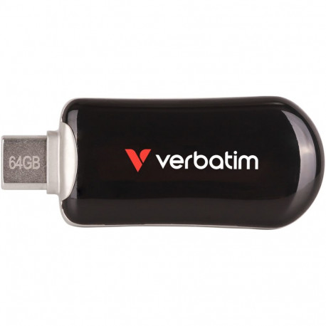 "STICK Verbatim Plectra Black 64GB USB-C Flash Drive 30224"
