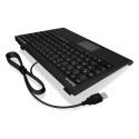 "KeySonic TAS ACK-595C+ Corded (DE) MINI Tastatur SoftSkin sw"