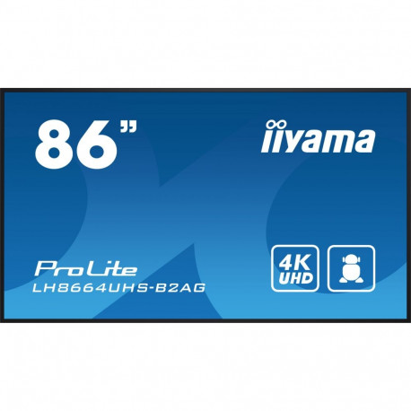 "IIYAMA 217.4cm(85.6"") LH8664UHS-B2AG 16:9 3xHDMI+2xUSB 4K (Speditionsversand)"