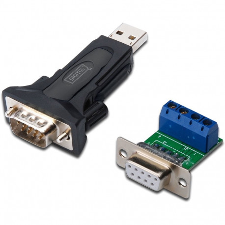 "DIGITUS Adapter USB2.0 -> Seriell RS485 St/St + 0.8m Kab."