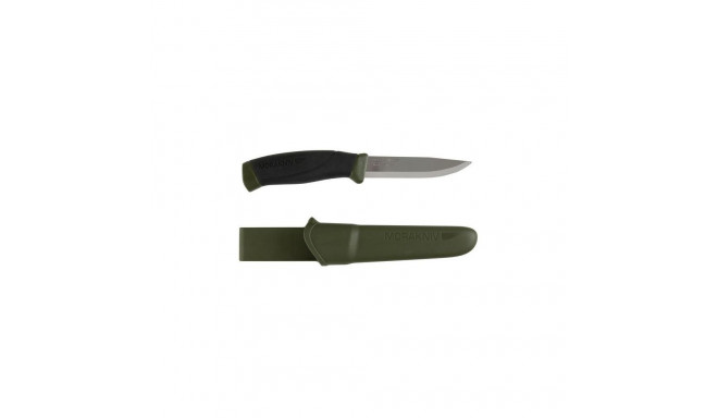 Morakniv Companion Välinuga – Sõjaväeroheline Käepide, 2.5 mm Roostevaba Tera, Tupp