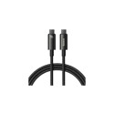Baseus Type-C to Type-C Tungsten Gold Series Cable 480Mb/s, 240W, 2m, Black (CAWJ040101)