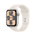 Apple Watch SE (2024) GPS 40mm Starlight Alu Case, Starlight Sport Strap S/M EU MXEF3