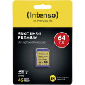 Intenso SDXC Card           64GB Class 10 UHS-I Premium
