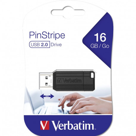 Verbatim Store n Go 16GB Pinstripe USB 2.0 must 49063