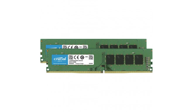 Crucial DDR4-3200 komplekt 16GB 2x8GB UDIMM CL22 (8Gbit/16Gbit)