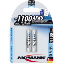 1x2 Ansmann NiMH rech. battery 1100 Micro AAA 1050 mAh