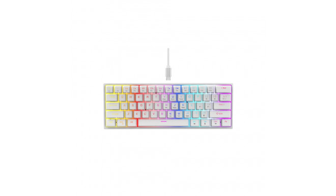 RoGer K61 Gaming Mechanical Keyboard RGB / White