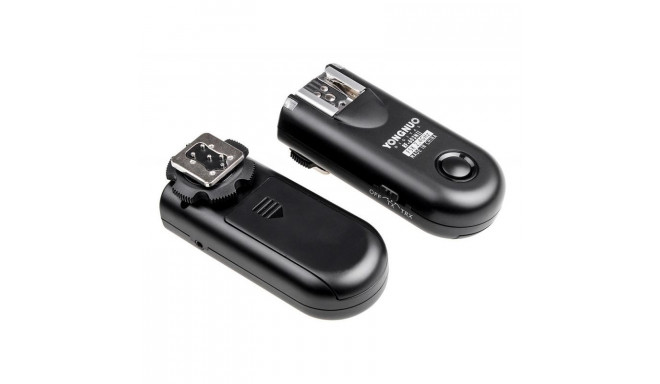 A set of two Yongnuo RF603N II flash triggers with a cable N1 for Nikon