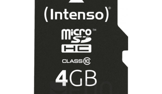 Intenso microSD-Card Class10 4GB Speicherkarte