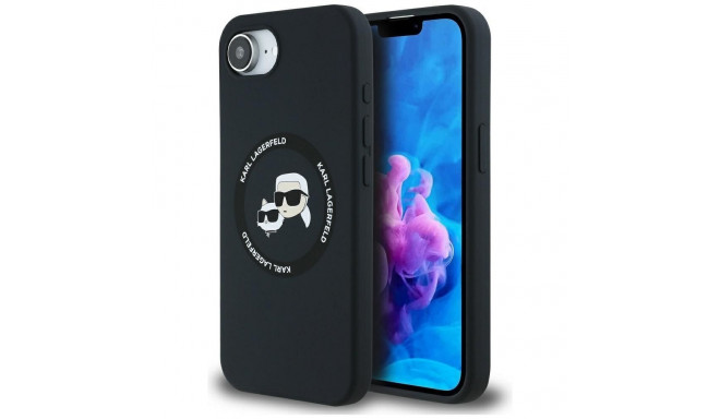 KARL LAGERFELD case for IPHONE 16e (SE 4 2025) compatible with MagSafe KLHMPSE4SKCHTCK (Silicone Dou