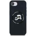 KARL LAGERFELD case for IPHONE 16e (SE 4 2025) compatible with MagSafe KLHMPSE4SKCHTCK (Silicone Dou