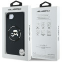 KARL LAGERFELD case for IPHONE 16e (SE 4 2025) compatible with MagSafe KLHMPSE4SKCHTCK (Silicone Dou