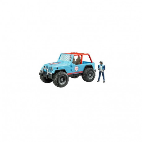 Jeep maastikusõiduauto 02541 koos võidusõitjaga, sinine