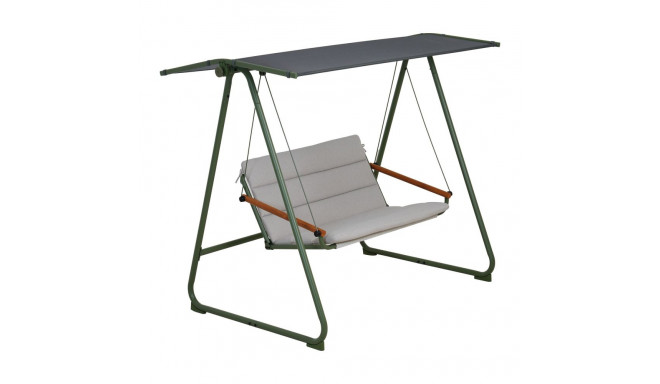 Garden swing MASSIOM 2-seater, green
