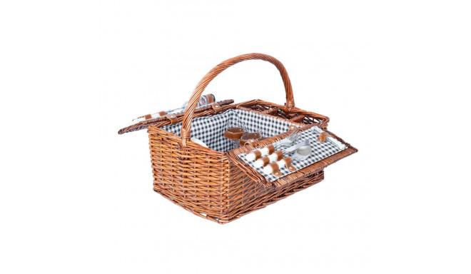 Picnic basket for 4 people, 46x33xH22/40cm