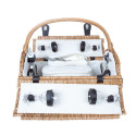Piknikukorv GINO 4-le 47x31xH23/28/38cm, sangaga