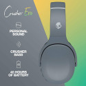 Skullcandy Crusher Evo Wireless Bluetooth Over-Ear Headphones, Grey