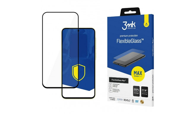 3MK FlexibleGlass Max Sam A35 5G must, hübriidklaas tugevdatud servadega