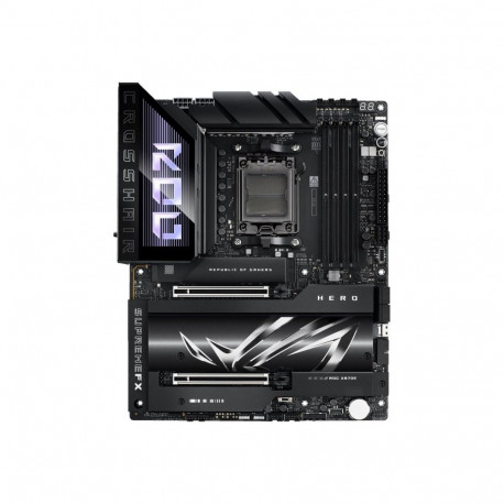 Asus ROG CROSSHAIR X870E HERO emaplaat AMD protsessoriperele, AM5 protsessoripesa, DDR5, toetatud kõ
