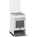 Simfer | Cooker | 5405SERBB | Hob type Gas | Oven type Electric | White | Width 50 cm | Electronic i