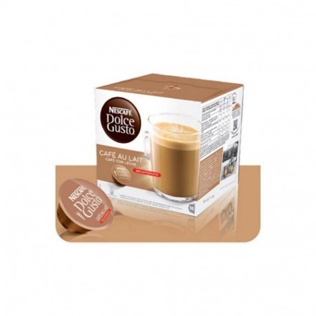 Coffee Capsules Nescafé Dolce Gusto 97934 Café Au Lait (16 uds) Decaffeinated