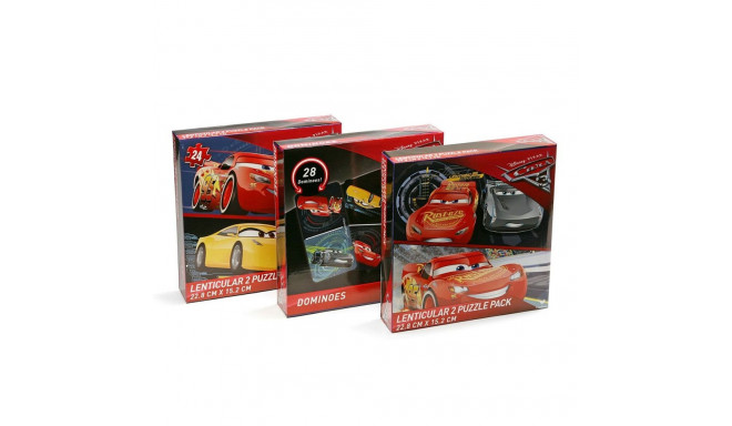 Puzzle and dominoes set Cars 3 Units