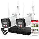 HiLook IKS-2044BH Easylink Wi-Fi 6 Wireless Video Kit 4MP 2x Bullet Camera + WiFi NVS