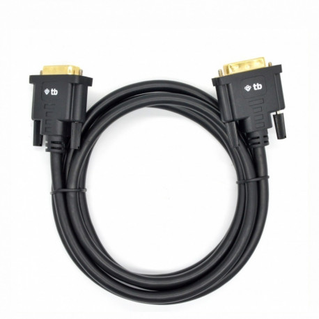 DVI cable M 24 + 1 1.8 m. Black, gold plated
