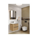 CAB MIRROR LAMELLO60 HAMILTON OAK LIGHT