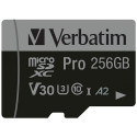 "CARD 256GB Verbatim MicroSDHC Pro Class 10 + Adapter retail"
