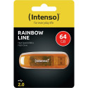 "STICK 64GB Intenso Rainbow Line / orange" "STICK 64GB Intenso Rainbow Line / orange"