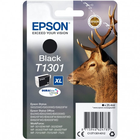 "Epson Tinte T1301 C13T13014012 Schwarz bis zu 945 Seiten"