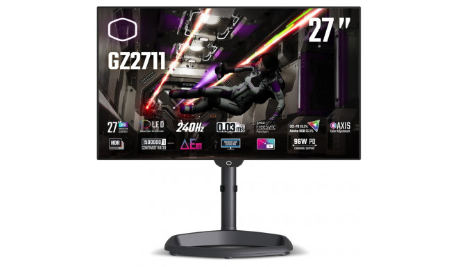 "CoolerMaster 68.6cm (27"") GZ2711 16:09 OLED 2xHDMI USB/Audio"